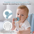 Baby Teething Toy with Fruit Food Feeder & Popsicle Freezer Molds Set