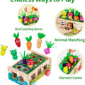 Montessori Wooden Toddler Toys for 1 2 3 Years Old Boys Girls