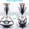 Baby Portable Travel Pod with Mosquito Net and Sunshade Canopy,Easy to Fold and Lightweight,Deep Grey