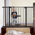Extra Wide Baby Gate with Cat Door, Catprivilege II, 29-48"