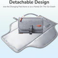 Portable Diaper Changing Pad for Baby, Detachable Travel Changing Pad with Baby Wipes Pocket, Gifts for Baby Shower, Newborn Girls and Boys