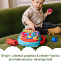 K’S Kids Take-Along Shape Sorter, 9 Textured Building Blocks & Soft Sensory Activity Bag, Montessori-Inspired Baby Toys for Toddlers, Preschool Learning Toys for Babies 9 Mo. & Up