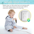 Baby Proofing Outlet Covers (60 Pack) Electric Outlet Plug Covers for Child Safety, Baby Socket Cover Protector Cap to Prevent Child from Power Shock Hazard