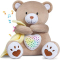 Rechargeable Sleep Soother Heartbeat Dreamy Bear, Baby Cry Sensor Lullabies & White Noise Machine, Nursery Decor Night Light Projector, Toddler Crib Sleeping Aid Baby Shower Gifts Teddy