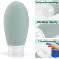 Silicone Travel Bottles 4 Pack 100Ml for Toiletries Leak Proof