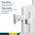 Lift, Lock and Swing Gate - Pressure or Hardware Installed, Fits Spaces between 28" and 42" Wide, 28" Tall, White