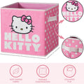 Hello Kitty Set of 2 Durable Storage Cubes with Handles, 10"X10"X10" Cubes