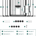 Extra Wide Baby Gate with Cat Door, Catprivilege II, 29-48"