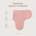 Easy Swaddle Blanket 3 Pk S - Newborn Wrap, Blush, Mauve, Mulberry