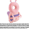 Baby Protection Backpack, Toddler Walking Head Protector, Adjustable Head Protector Pad Cushion, Pink