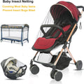 Mosquito Net, Baby Net for Stroller, Visible Breathable Mesh Strollers Cover Bug Netting for Bassinet, Pack N Play,Car Seat, Camping Travel Gear (Black)