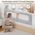 Bed Rail for Toddlers- 71IN / 180CM Foldable Baby Bed Rail