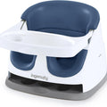 Baby Base 2-In-1 Booster Feeding and Floor Seat with Self-Storing Tray - Night Sky