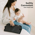 Portable Diaper Changing Pad, Easy Wipe Clean, 25X13 (Black Geo)