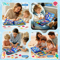 Toddler Busy Board - Montessori Toys for Toddler Boy Girl Birthday Gift, Educational Learning Sensory Busy Book for Toddlers Boys, Toddlers Activities Travel Toys for Airplane Car
