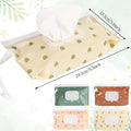 4 Pack Portable Refillable Baby Wipes Dispenser, Boho Style Rectangular EVA Wipes Case, Multicolor