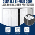 Complete Deluxe Bi-Fold Door Lock, 2 Pack by