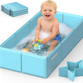 Foldable Baby Bathtub for Newborns and Toddlers, Portable Bath Tub