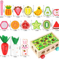 Toddlers Montessori Wooden Educational Toys for Boys Girls Age 1-3 Year Old