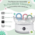 O’Doe Fruit Feeder | Baby Fruit Feeder Pacifier with 1 Feeders and 3 Nipples | Bpa-Free, Baby Food Feeder and Fruit Teether for Babies | Silicone Pacifier and Teething Soother | Ideal for Baby Feeding