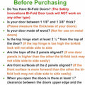 Complete Deluxe Bi-Fold Door Lock, 2 Pack by