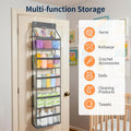 6 Tier Clear Door Hanging Yarn Storage Organizer, Grey