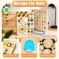 Busy Board - Montessori Toys for 1-3 Years Old Boys & Girls | Sensory Toys for Kids with Autism | Toddlers Learning Activity for Early Development (Busy Board V2)