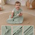 Baby Sleep Sack 0-6 Months 100% Cotton Baby Wearable Blanket 2-Way Zipper TOG 0.5 Baby Sleeping Bag, Breathable Lightweight Toddler Sleep Sacks for Babies (Small)