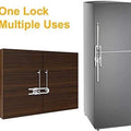 [6 Packs]  Sliding Cabinet Locks Child Safety,Great for Baby Proofing for Both Cabinet Knob and Cabinet Handle,Proof Your Kitchen,Bathroom,Storage Door,Easy Install without Drilling or Adhesive