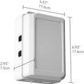 1 Pack Updated Baby Safety Electrical Outlet Cover Box Childproof Plug Cover - More Space for Large Plugs Easy to Install & Use (White)
