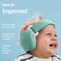 Muffy Baby Comfort - Baby Ear Protection Noise Cancelling - CE & ANSI Certified - Unique Headband for Safe Fit & Comfort - Multi-Adjustable for Ages 3-48 Months - 24Db Sound Reduction, Green