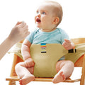 Baby Harness Seat for High Chair - Portable Universal Infant Feeding Safety Belt with Adjustable Straps, Foldable Washable Toddler Booster Harness for Travel, Shopping Cart & Restaurant (Khaki)