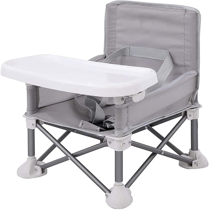 Portable Baby Seat Travel Chair| Compact Fold with Straps for Indoor/Outdoor Use| Great for Camping, Beach, Lawn |Toddlers, Kids, Boys, Girls (Neural Seat)