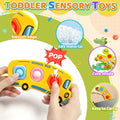 3PC Fidget Popper Sensory Toys Airplane Essentials Travel Activities for Toddlers Pop It Fidget for 12+ Month Babies Christmas Stocking Stuffer Easter Valentine Gift for 1 2 3 Year Old Girls Boys