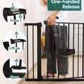 Extra Wide Baby Gate with Cat Door, Catprivilege II, 29-48"