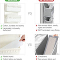 over the Door Organizer 4 Pockets Hanging behind Door Storage, White