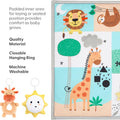 Unisex Baby Play Gym & 7-In-1 Play Mat - Playmat Baby Toys 0-6, 6-12 Months Tummy Time Mat with Hanging Toys, Soft Padded Mat for Newborns, Infants - Safari