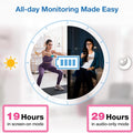 VM819-2 Baby Monitor, 2.8” Screen, 2 Cameras, 1000Ft Range, Night Vision, 2-Way Audio, Temperature Sensor, Lullabies, Secured Transmission No Wifi