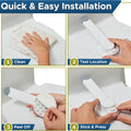 Toilet Locks Baby Proof (2-Pack) Ideal Baby Proof Toilet Lid Lock with Arm – No Tools Needed Easy Installation with 3M Adhesive – Top Safety Toilet Seat Lock – Fits Most Toilets, White