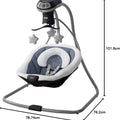 Simple Sway LX Baby Swing with Multi-Direction Lounger, Hutton