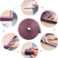 Baby Proofing Edge Corner Guards, Child Safety Furniture Bumper, Table Protectors, 3M Pre-Taped Corners, Safe Edge Corner Cushion (Brown, 20.4Ft)