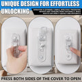 Child Proof Light Switch Guards, Tamper-Resistant Cover Protects against Accidental Switching by Kids and Adults, Easy Adult Access, Fits Standard Toggle Switches (Clear, 4-Pack)
