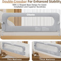 Bed Rail for Toddlers- 71IN / 180CM Foldable Baby Bed Rail