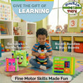 - Buster Square - Learning Activity Toy - Develop Fine Motor Skills and Problem Solving - Easy Travel Toy - Educational Classroom Must Have