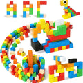 Magnetic Cubes 56PCS - Magnetic Building Blocks for 3 4 5 6 7 8 Year Old Boys Girls, Magnet Blocks Building Cubes Preschool STEM Sensory Learning Toys Birthday for Kids 3 4 5+