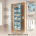 over the Door Organizer, 6-Tier, 100D Fabric, Baby Blue 2Pc
