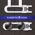 [6 Packs]  Sliding Cabinet Locks Child Safety,Great for Baby Proofing for Both Cabinet Knob and Cabinet Handle,Proof Your Kitchen,Bathroom,Storage Door,Easy Install without Drilling or Adhesive