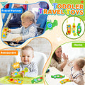 3PC Fidget Popper Sensory Toys Airplane Essentials Travel Activities for Toddlers Pop It Fidget for 12+ Month Babies Christmas Stocking Stuffer Easter Valentine Gift for 1 2 3 Year Old Girls Boys