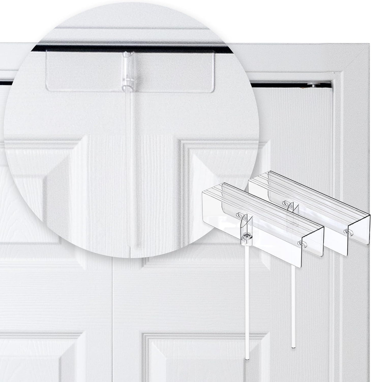Complete Deluxe Bi-Fold Door Lock, 2 Pack by