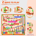 Magnetic Color and Number Maze, Montessori Toys for 3+ Year Old, Wooden Puzzle Activity Board, Learning Educational Counting Matching Toys for Toddlers and Kids Boys Girls Preschoolers 3 4 5 Years Old